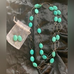 Turquoise necklace set